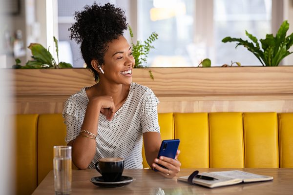 woman with coffee